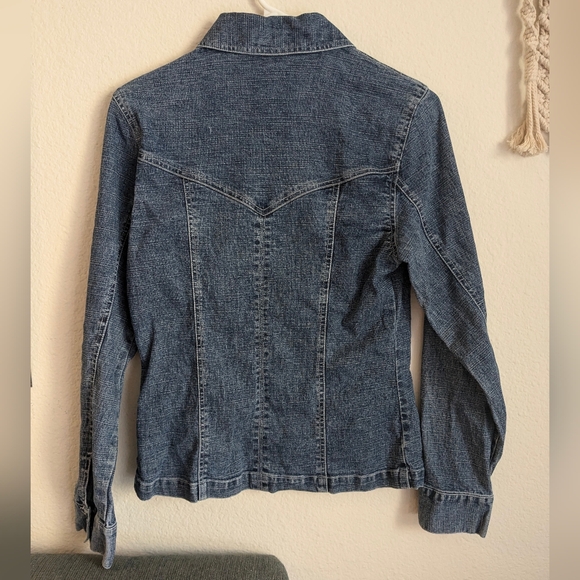 Cabi Vintage Zipper Blue Jean Jacket Style 145 Sz S - Picture 4 of 10